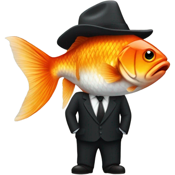 Mafia gold fish  emoji
