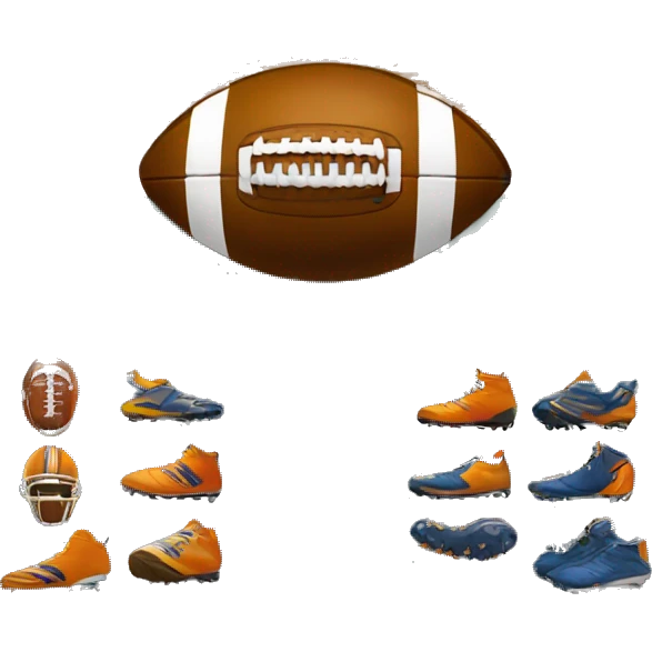 “Football store exterior with bold signage, large windows displaying football gear, and a clean, sporty design.” emoji
