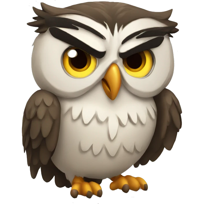 Angry owl  emoji