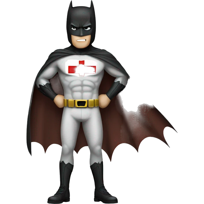 batman wearing england pants emoji