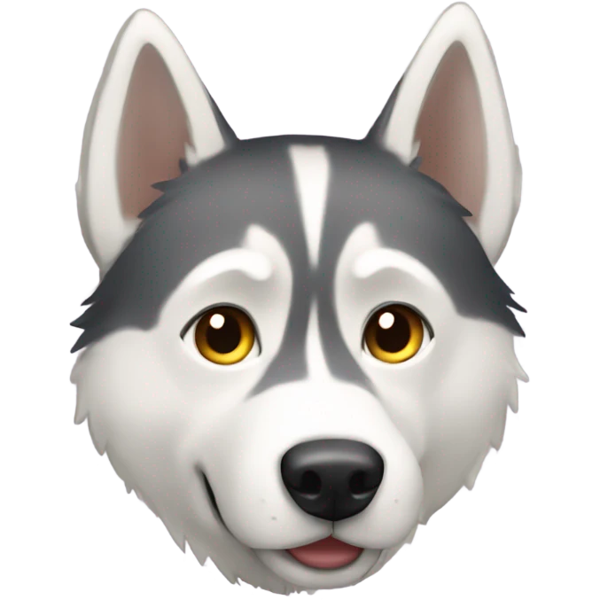 Blonde husky emoji