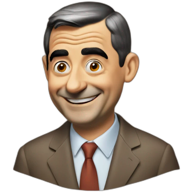 Mister bean smiling emoji