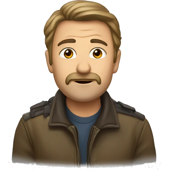 человек рад, он улыбается и у него в глазах звезды  emoji