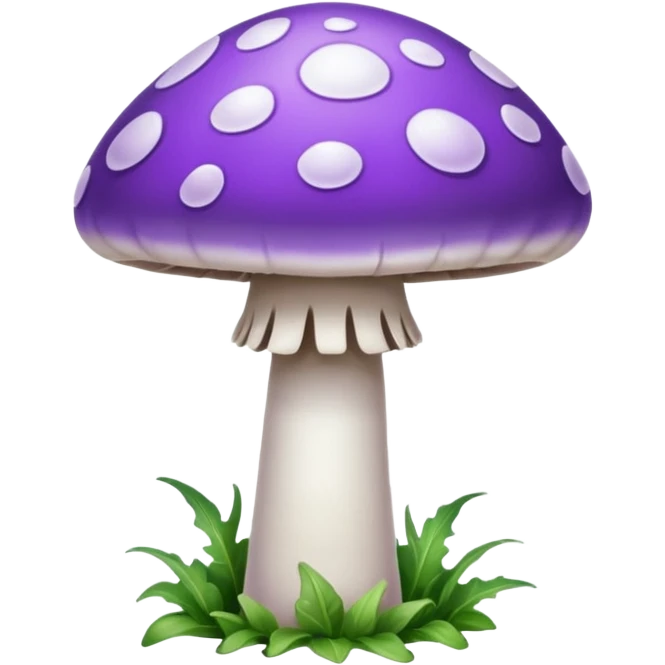 cogumelo fantasma fantasma roxo e branco emoji
