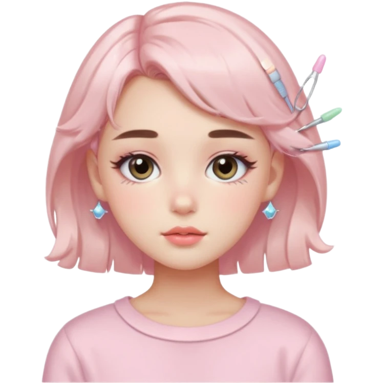  Soft Girl
Origin: TikTok/Western

Key Features: Pastel blush, gloss or tinted balm, fluffy brows, shimmery lids, small hair clips or pigtails.

Vibe: Playful, sweet, pastel-saturated cuteness — very Y2K meets kawaii.

Signature Trick: Emphasizes youthful, doll-like features with lots of pink. emoji