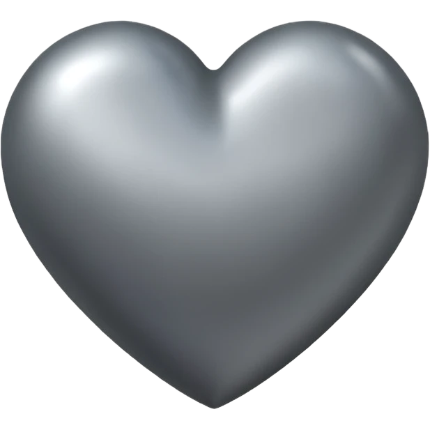 Corazon gris emoji
