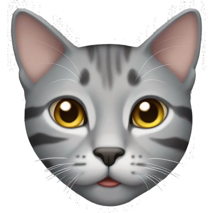 grey tabby cat emoji