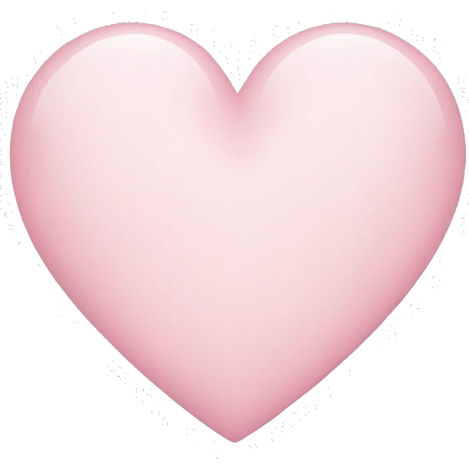 light pink heart emoji
