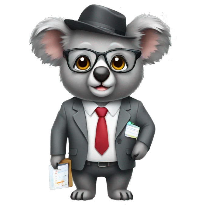 accountant koala emoji