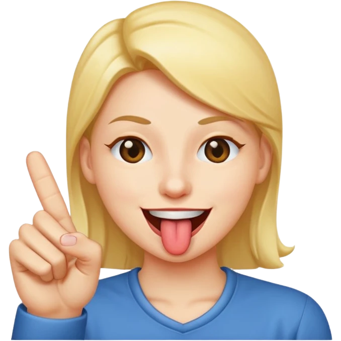 winking face, sticking out tongue, holding up the middle finger emoji