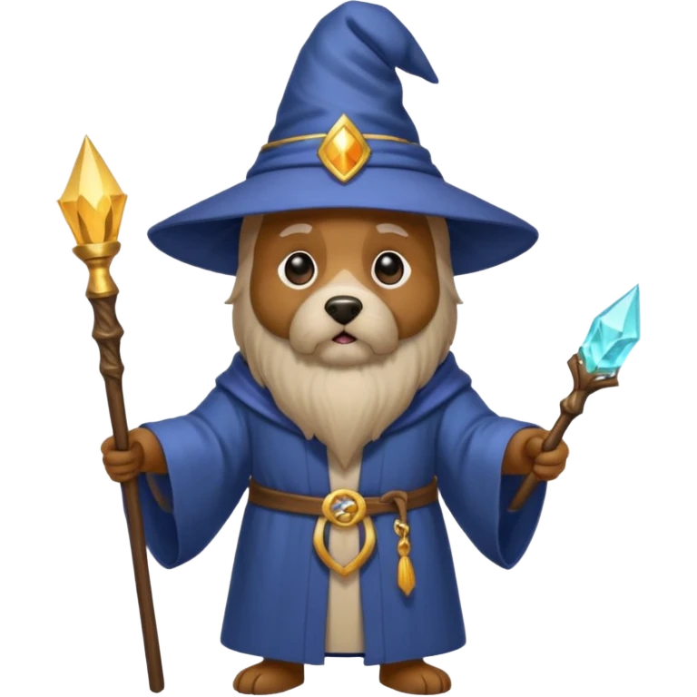 Dog wizard emoji