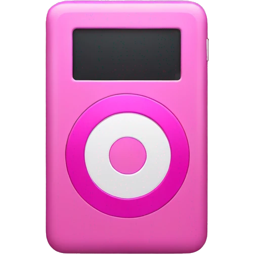 pink ipod emoji