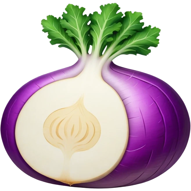 slice of turnip emoji