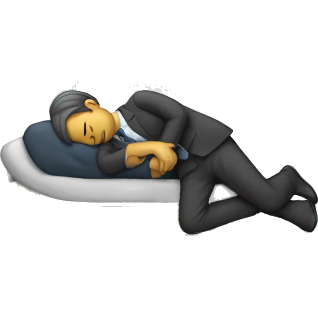 sleeping office worker emoji