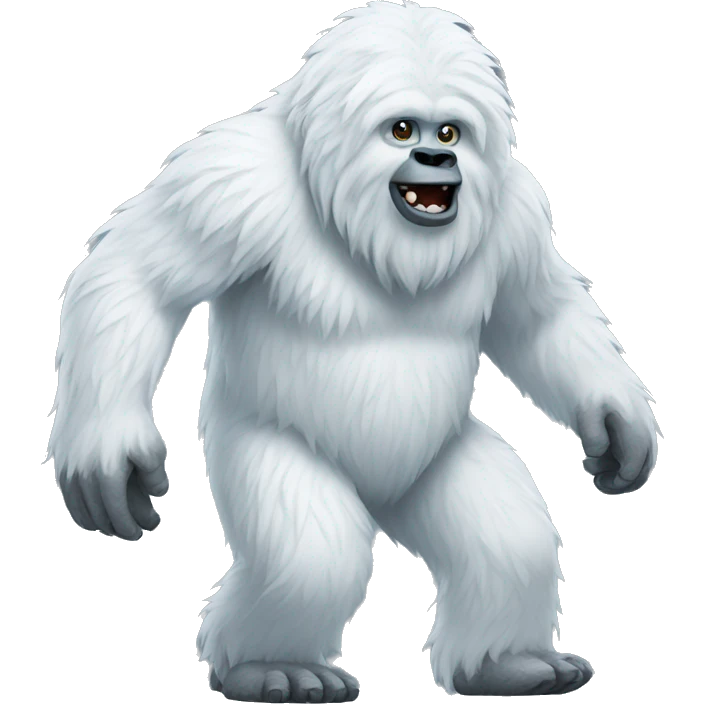 Yeti walking emoji