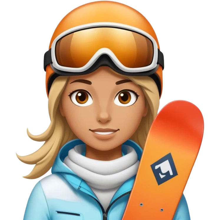 Female snowboarder  emoji