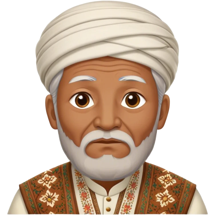 uzbek old man with national outfit  emoji