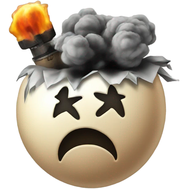 Emoji with bomb emoji
