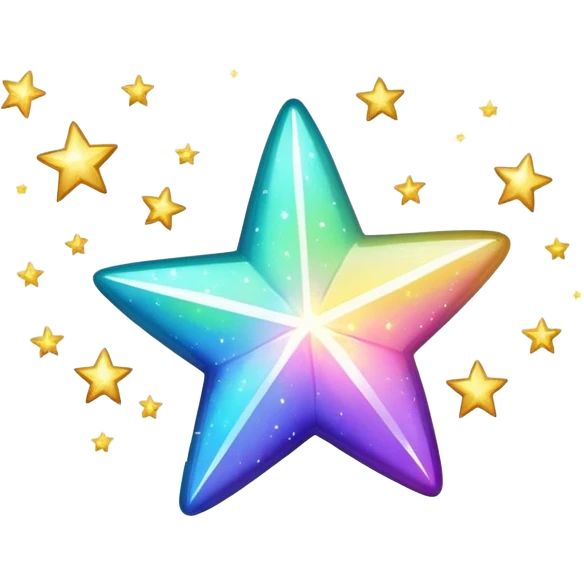 Glitter shooting star  emoji