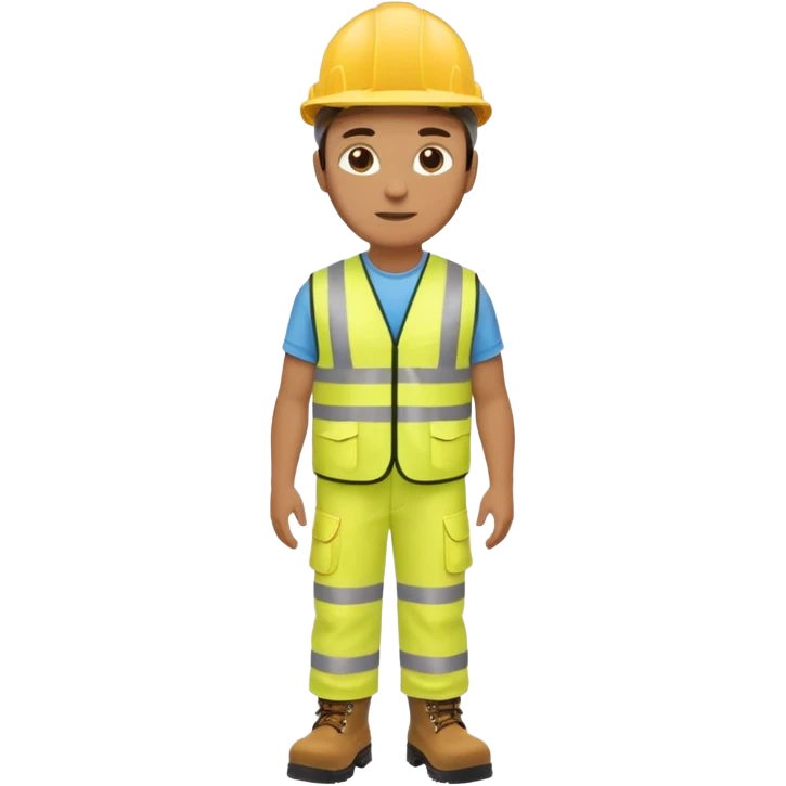 safety manager standing full body emoji