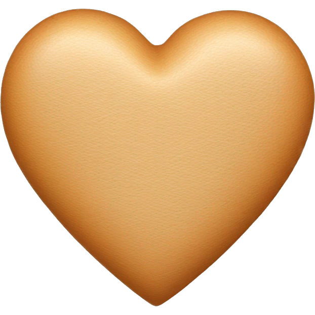 Tan heart with N in it  emoji