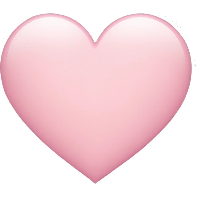 light pink heart emoji
