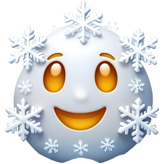 Cinematic Realistic Snow Emoji, Soft and delicate, with fluffy snowflakes drifting gently to the ground. The snow blankets the landscape in a peaceful, serene hush, creating a calm and sparkling atmosphere. Soft glowing outline, capturing the essence of tranquility, winter beauty, and crisp, clean freshness in a scene of falling snow! emoji