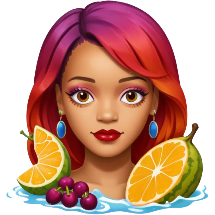 rihanna diamond aber statt mit diamond mit einer brine der frucht emoji