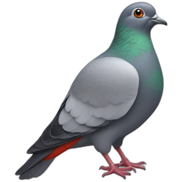pigeon like tomato emoji