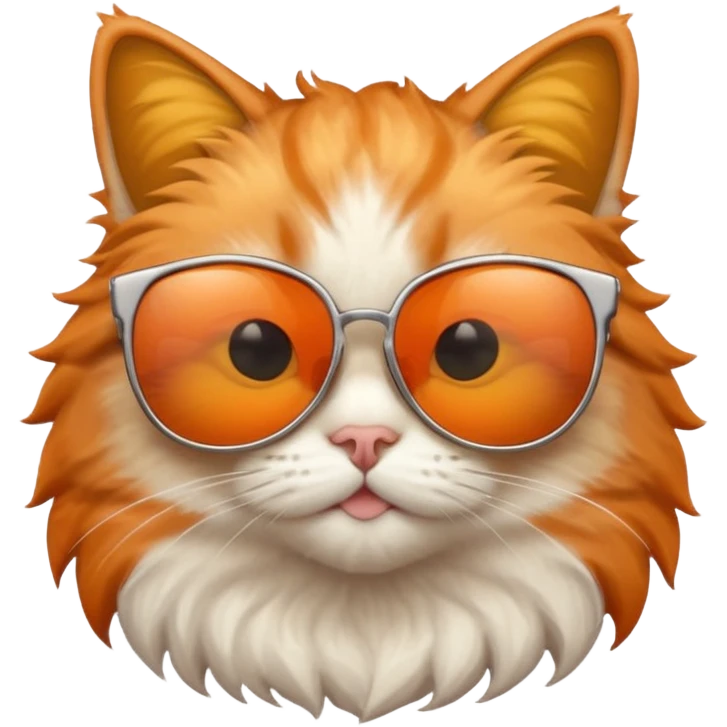 Cat wearing sunglasses emoji