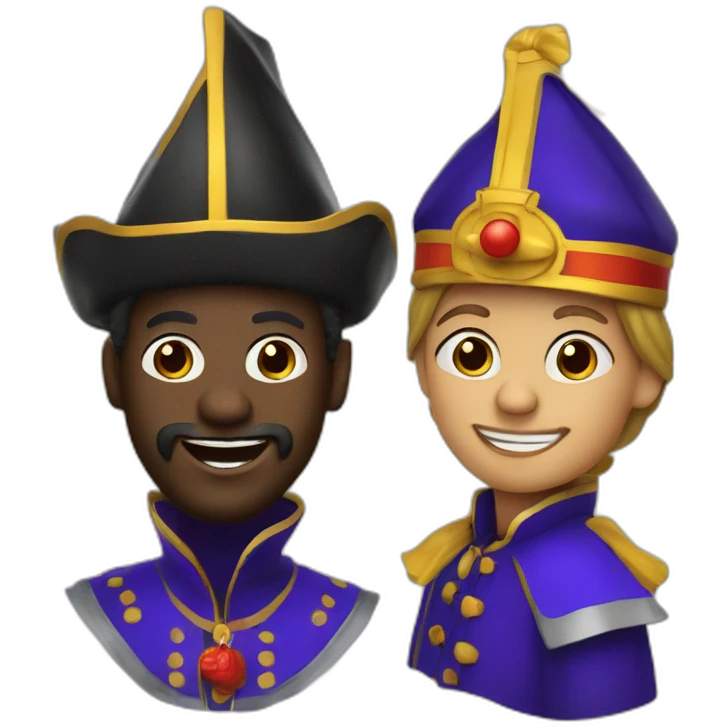 zwarte piet and sinterklaas emoji