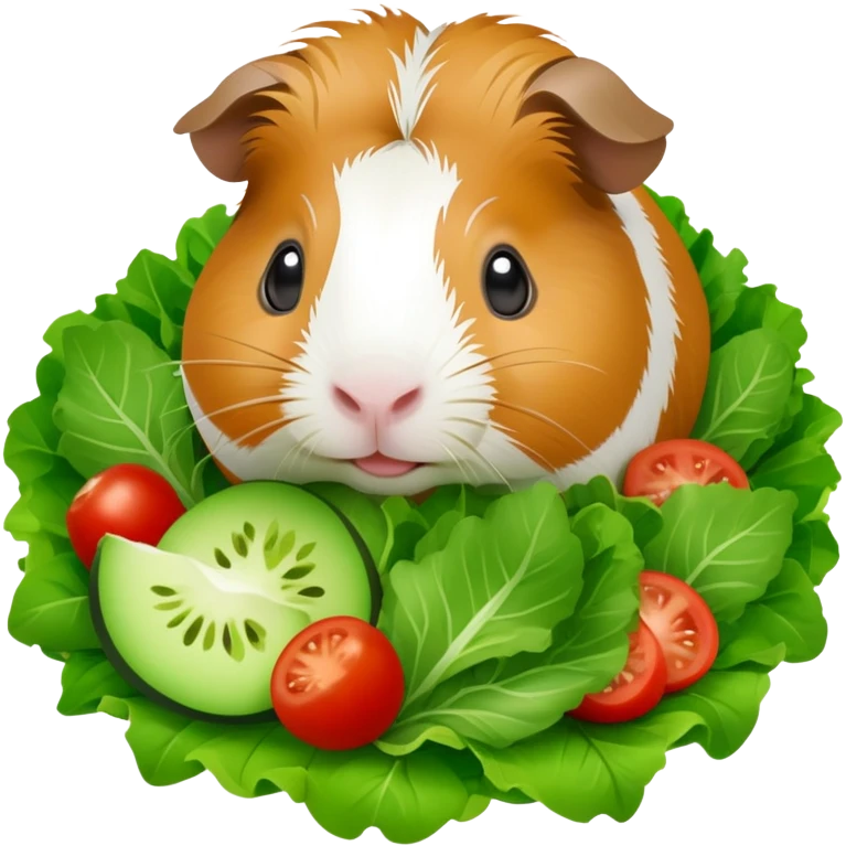 Guinea Pig eating salat emoji
