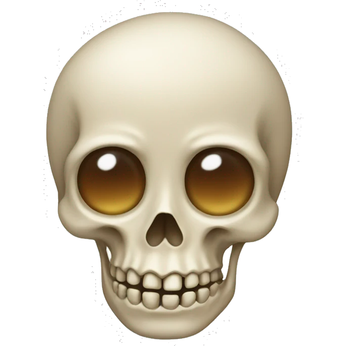 Face and bone emoji