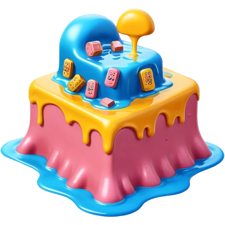 spam land surreal dali style melting landscape emoji