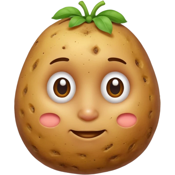 Potatoe holding hair emoji