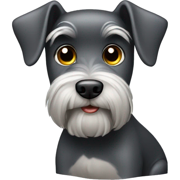 Schnauzer pooping emoji