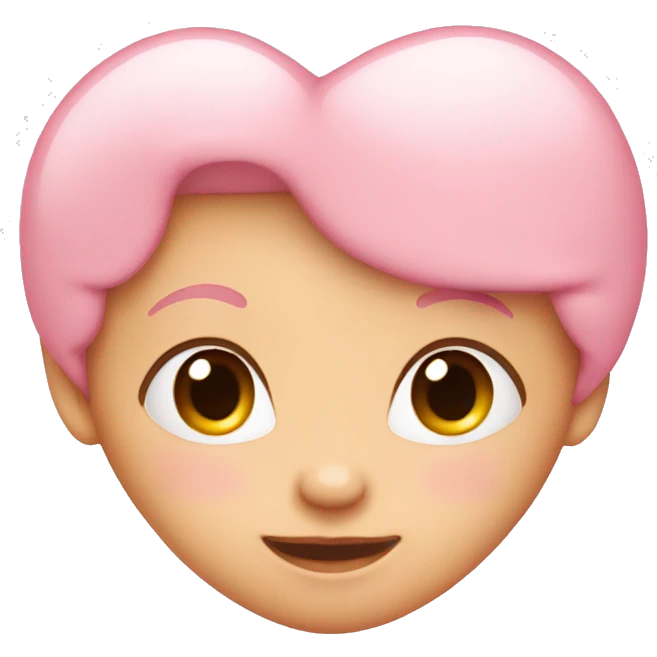 Baby pink heart emoji