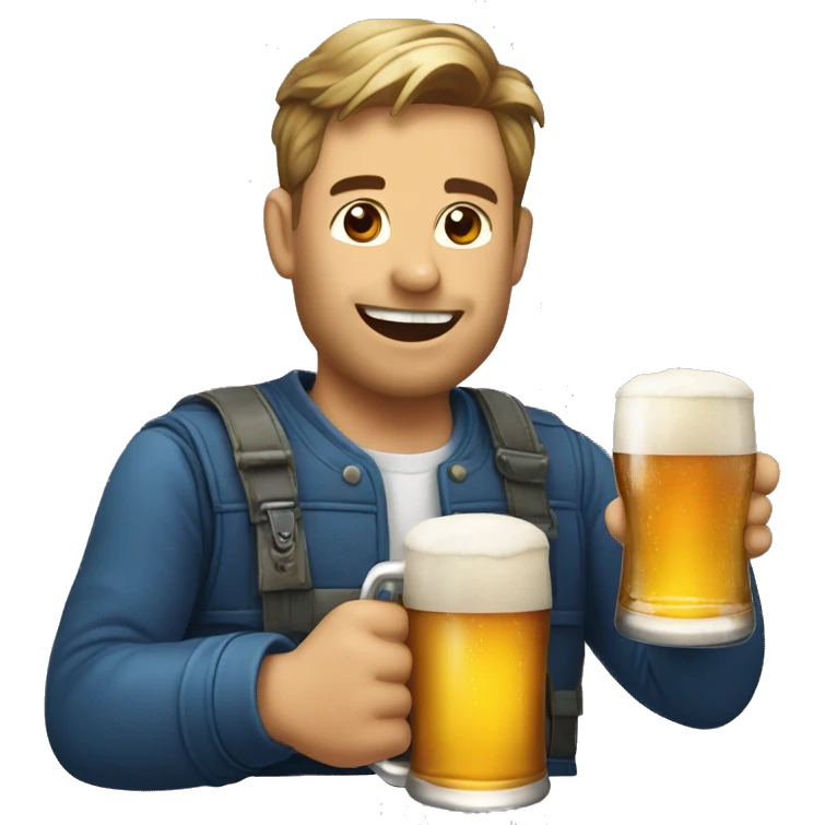 chat énervé avec une bière  emoji
