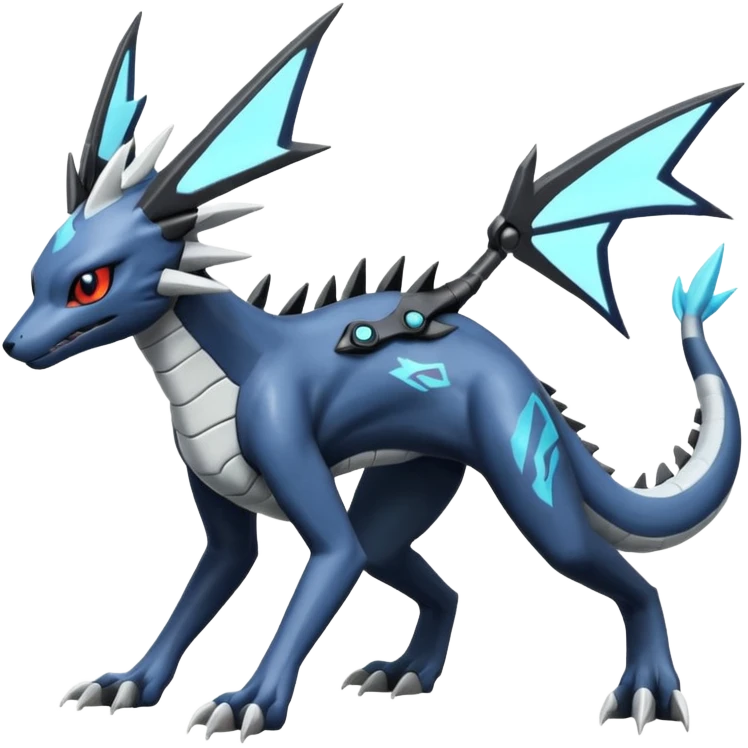 Salandit-Dialga-Palkia-Umbreon-Silvally-fusion (full body) emoji
