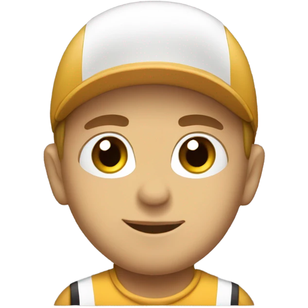Cute race car driver  emoji