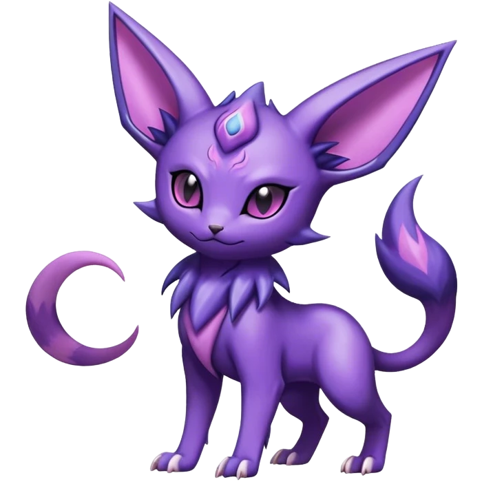 Shiny Dark Cute Edgy Cool Espeon-Haunter-Nidorino-Liepard-fusion-hybrid full body  emoji
