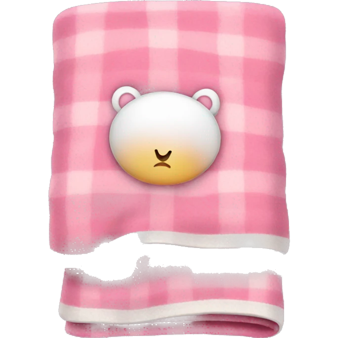 Cute pink blanket  emoji