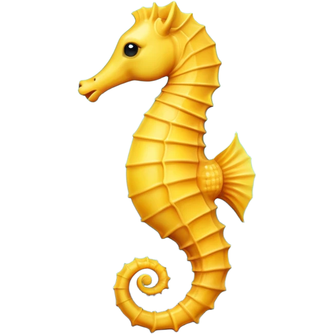 Yellow seahorse emoji emoji