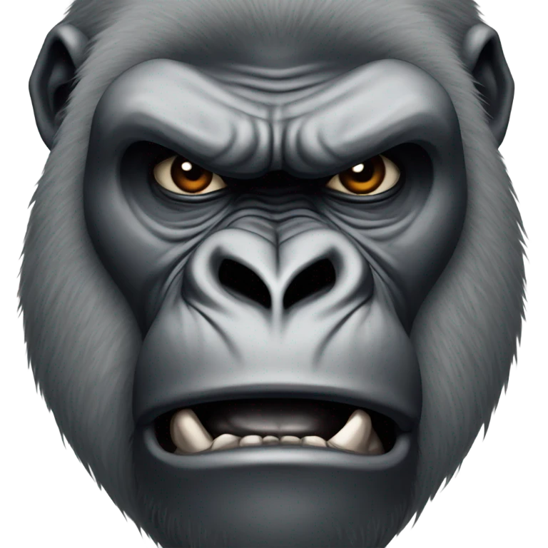 Angry gorilla emoji