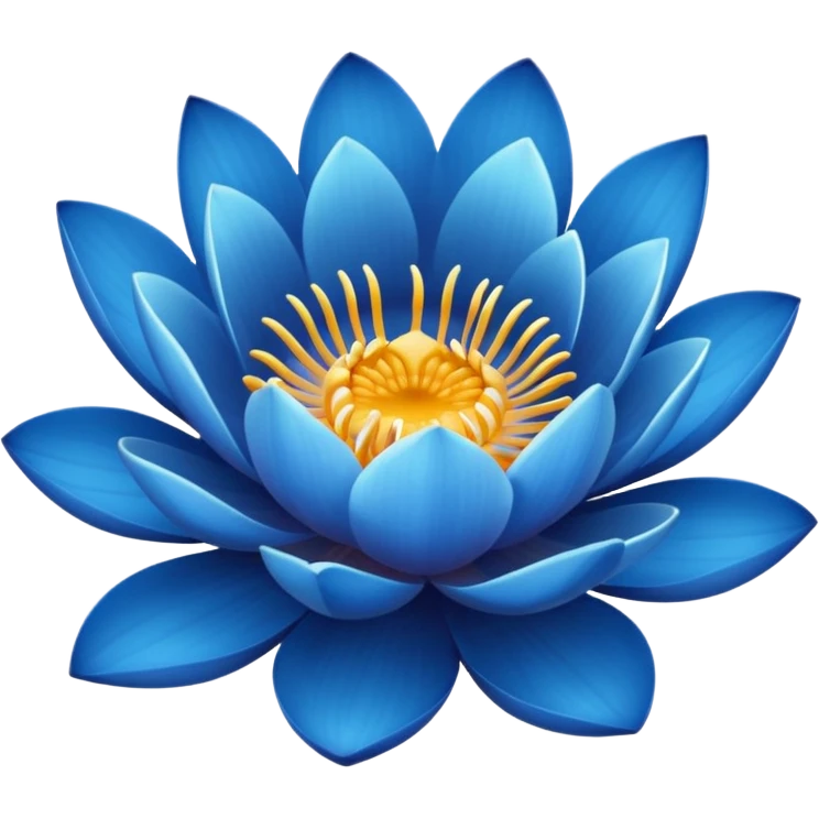 Blue lotus emoji emoji