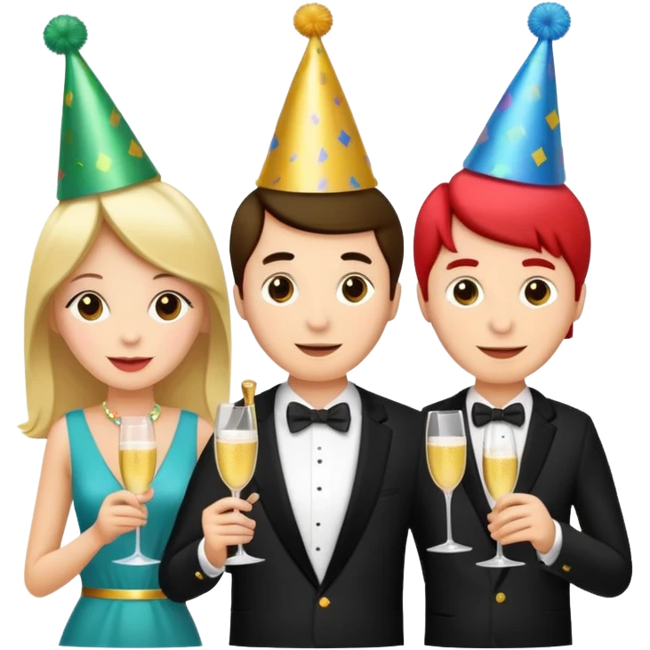 2 couples having cocktails emoji