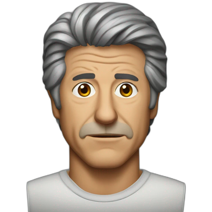 Dustin Hoffman serious emoji