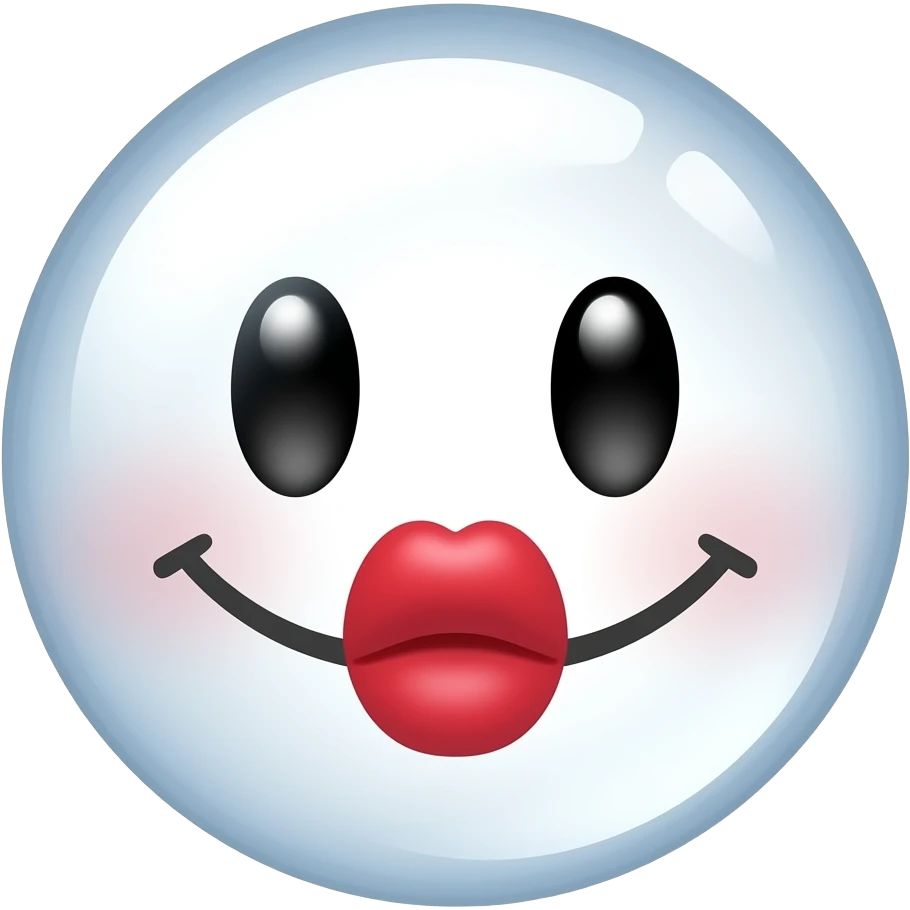 Buble in  kiss emoji emoji