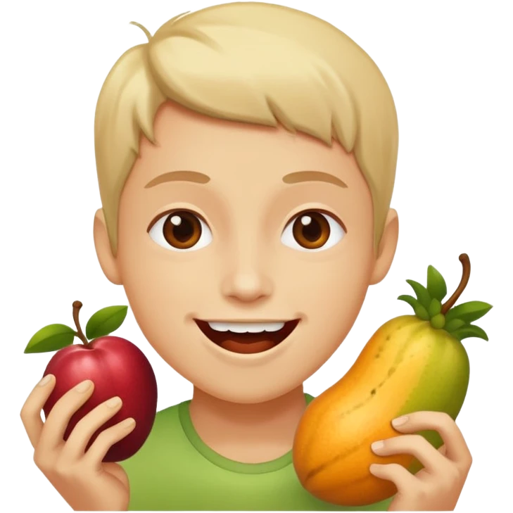 eating fruits emoji