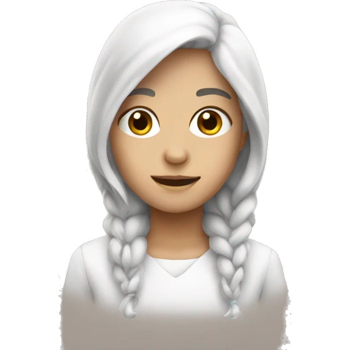 white cute  emoji